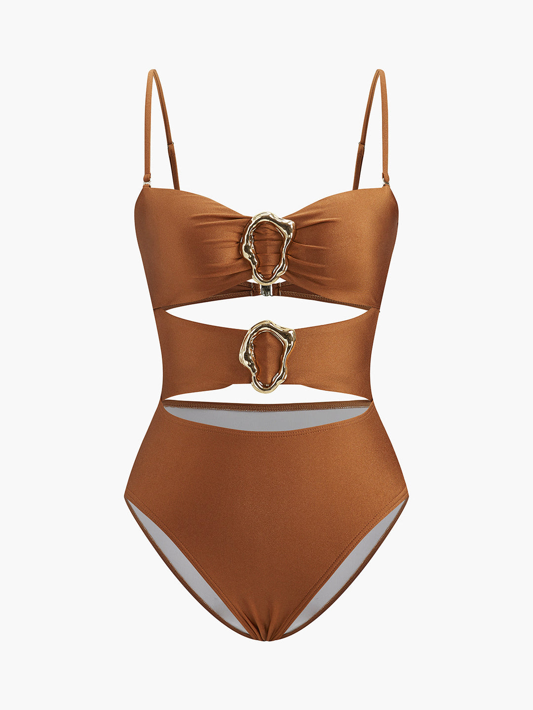 Maillot de bain une pièce à découpes en métal