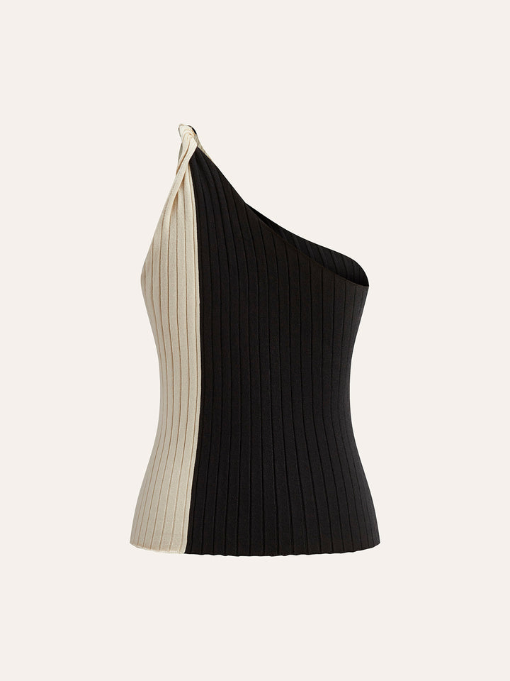 Haut Bardot Color Block