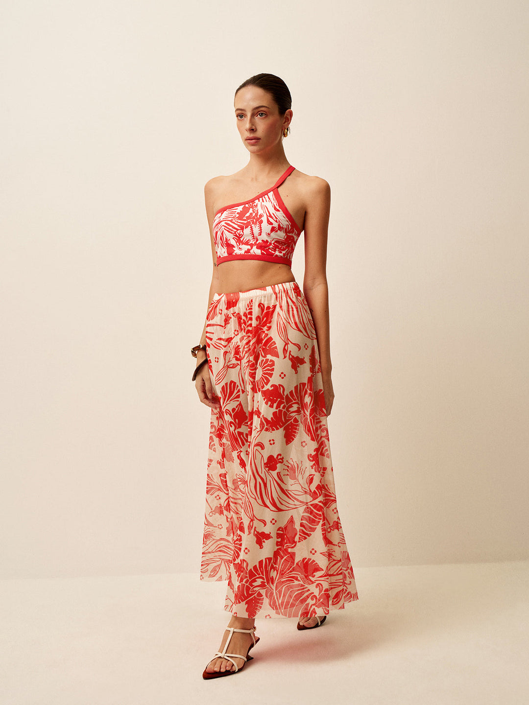 Jupon Cover-Up Imprimé en Mesh