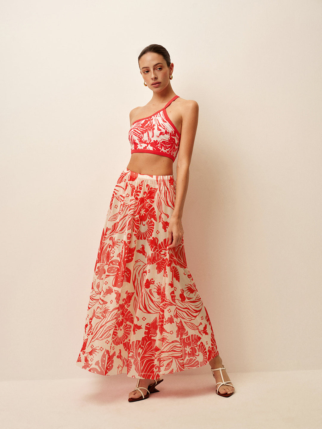 Jupon Cover-Up Imprimé en Mesh