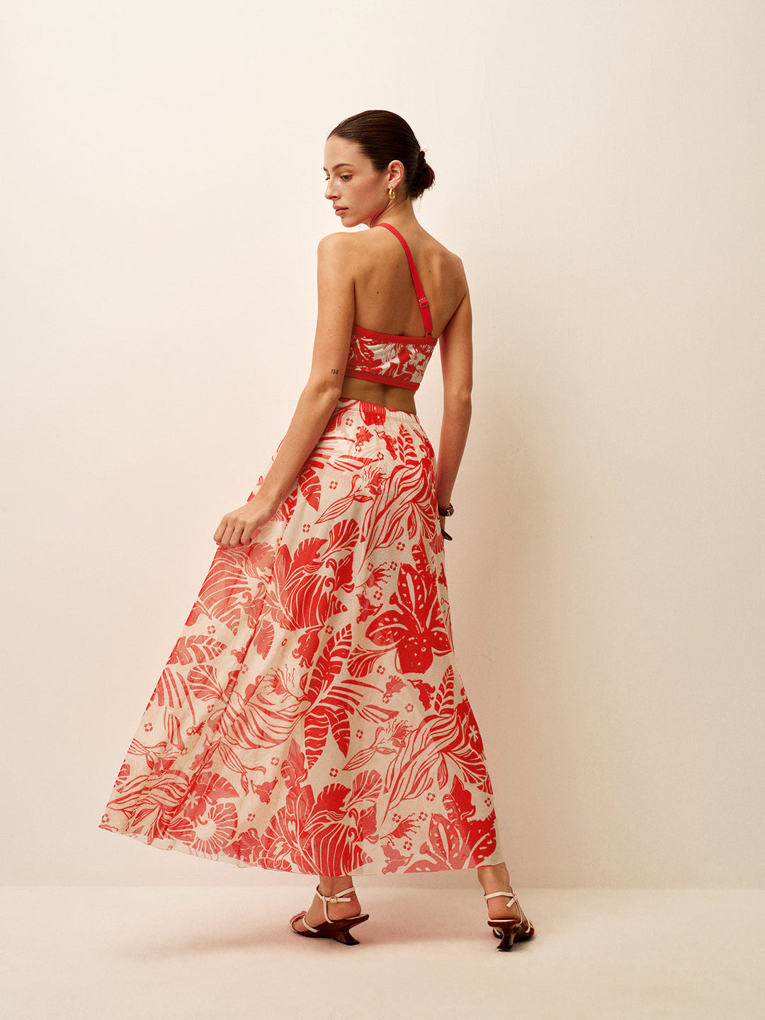 Jupon Cover-Up Imprimé en Mesh