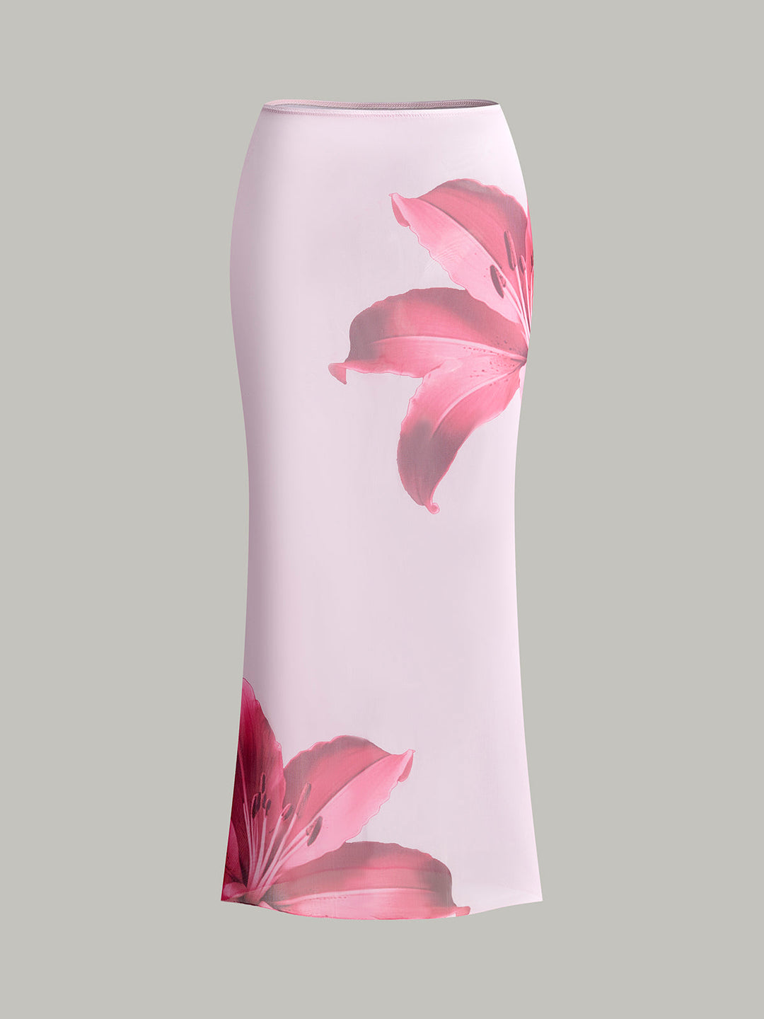 Bikini Bandeau Imprimé Floral Avec Jupe de Bain