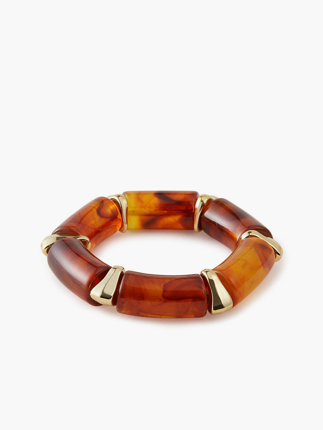 Bracelet jonc à maillons en résine
