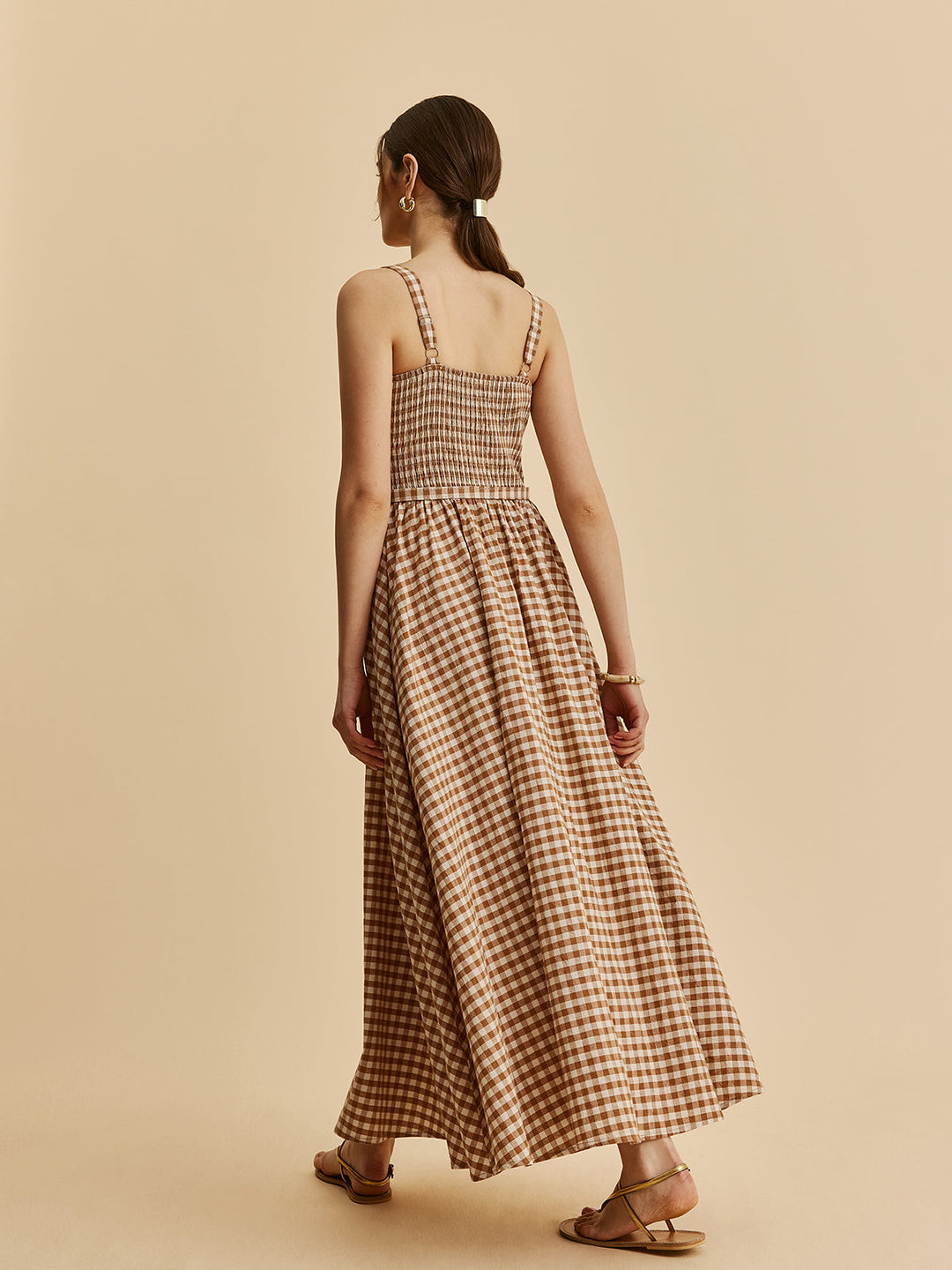 Robe Patineuse Ceinturée Vichy