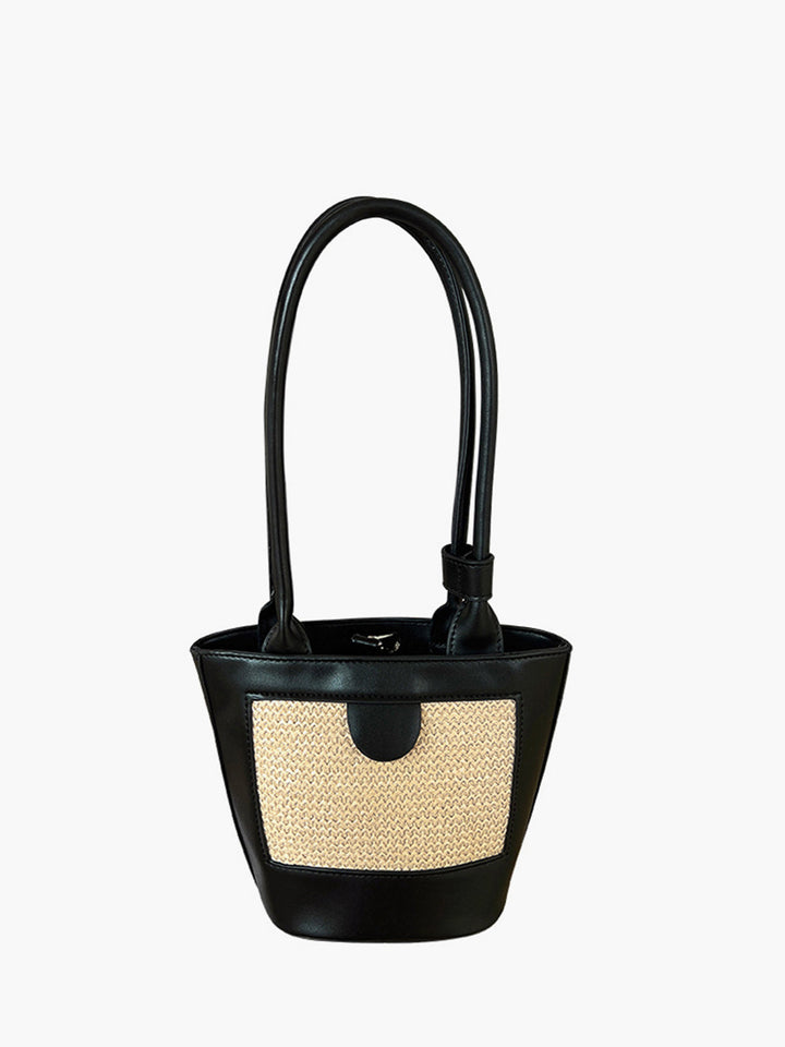 Sac Cabas Tissé Bicolore