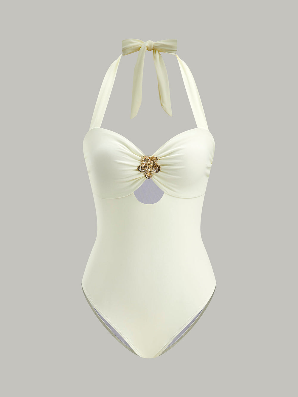 Maillot de bain une pièce à col bénitier