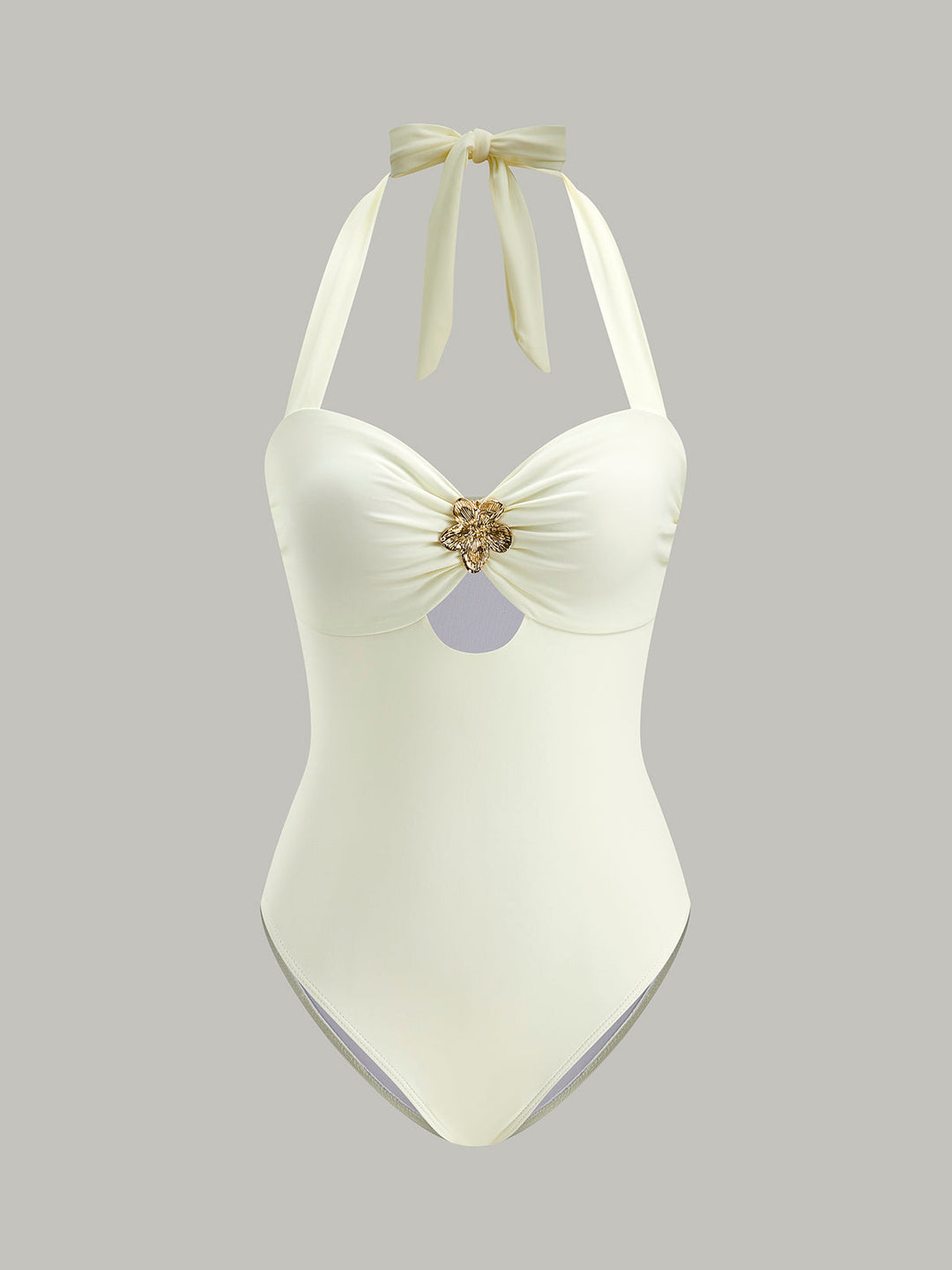 Maillot de bain une pièce à col bénitier