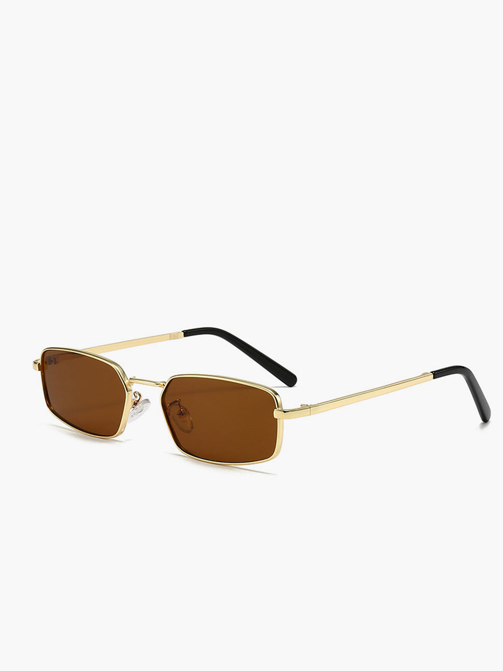 Lunettes de soleil Rétro Carrées à Monture Métal
