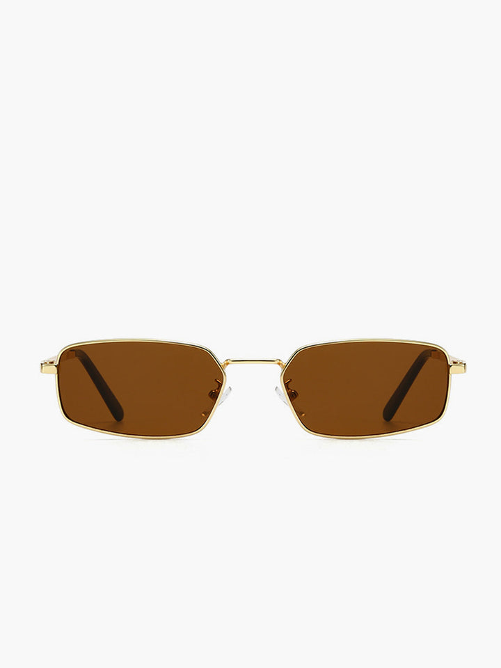 Lunettes de soleil Rétro Carrées à Monture Métal