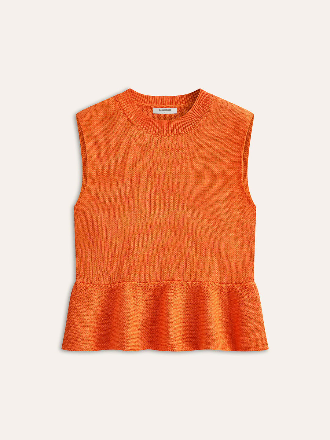 Gilet Pull sans Manches à Volants