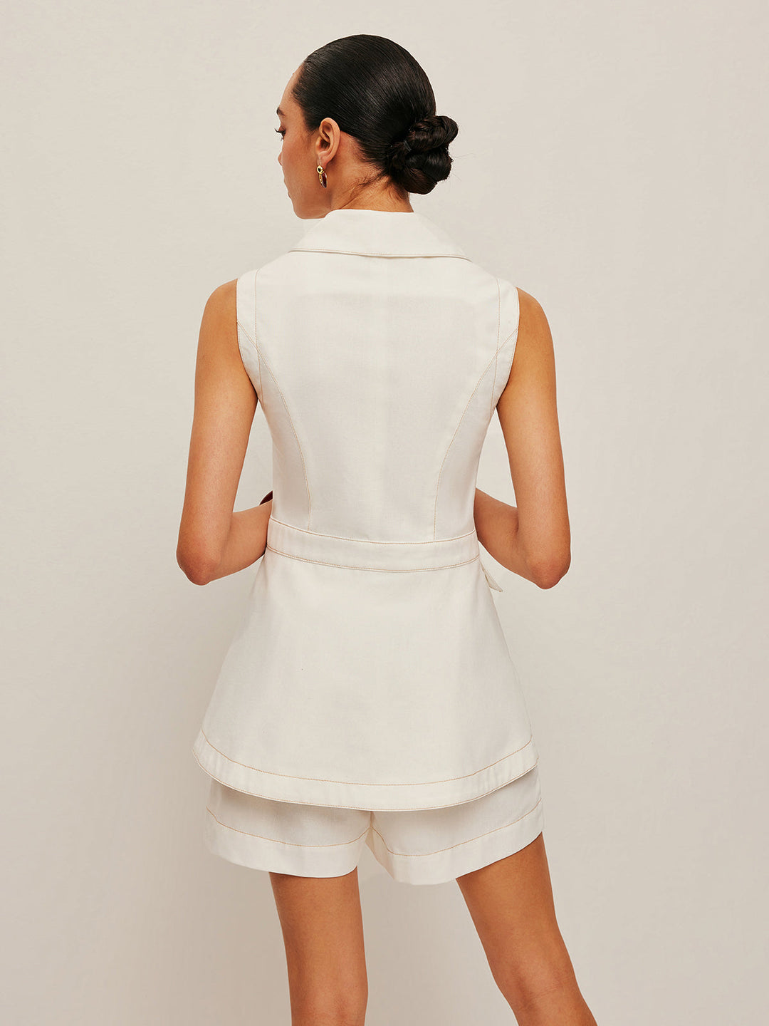 Shorts ajustés à détail de poche
