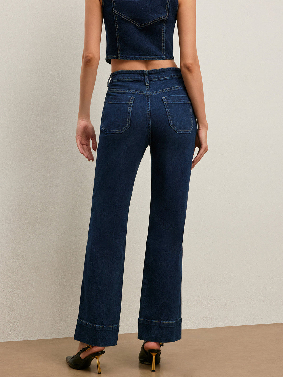Jean Droit Taille Haute Classique