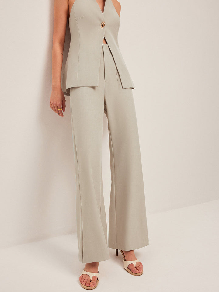 Pantalons Larges Taille Mi-haute