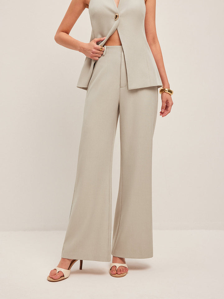 Pantalons Larges Taille Mi-haute