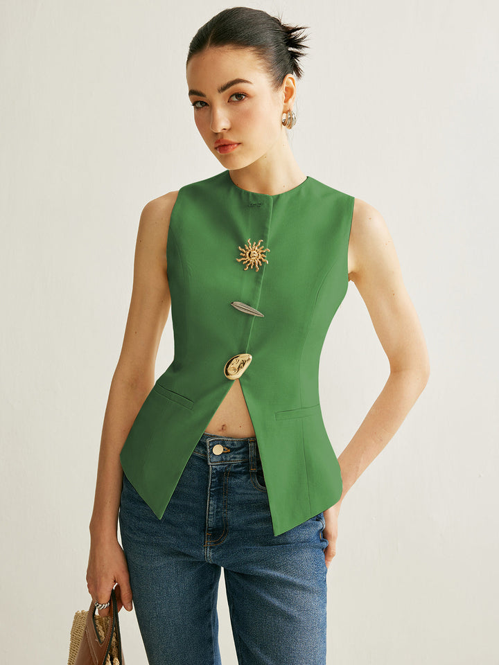 Gilet Détail Métal