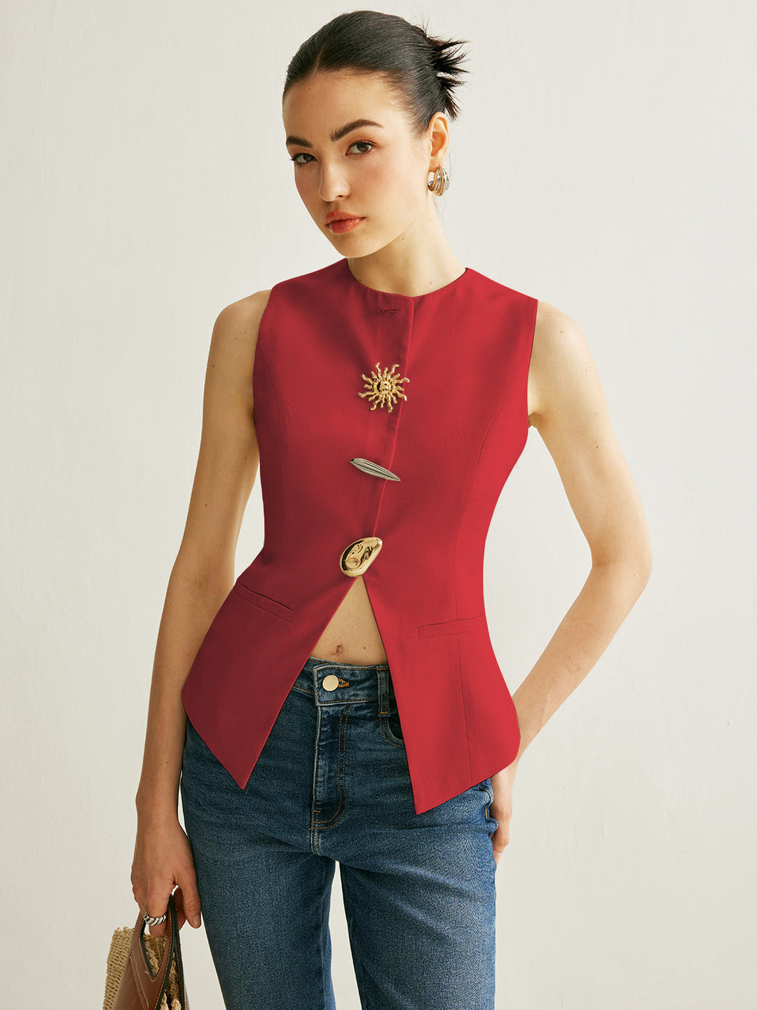 Gilet Détail Métal