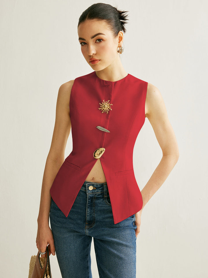 Gilet Détail Métal