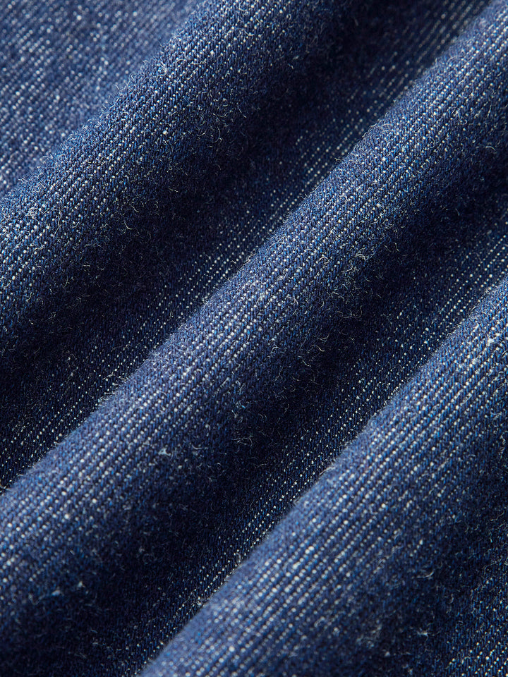 Jupe Patineuse en Jean avec Poches Latérales
