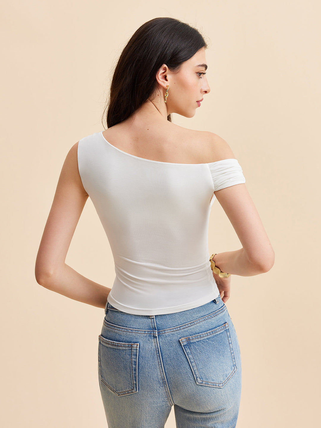 Haut asymétrique à une épaule