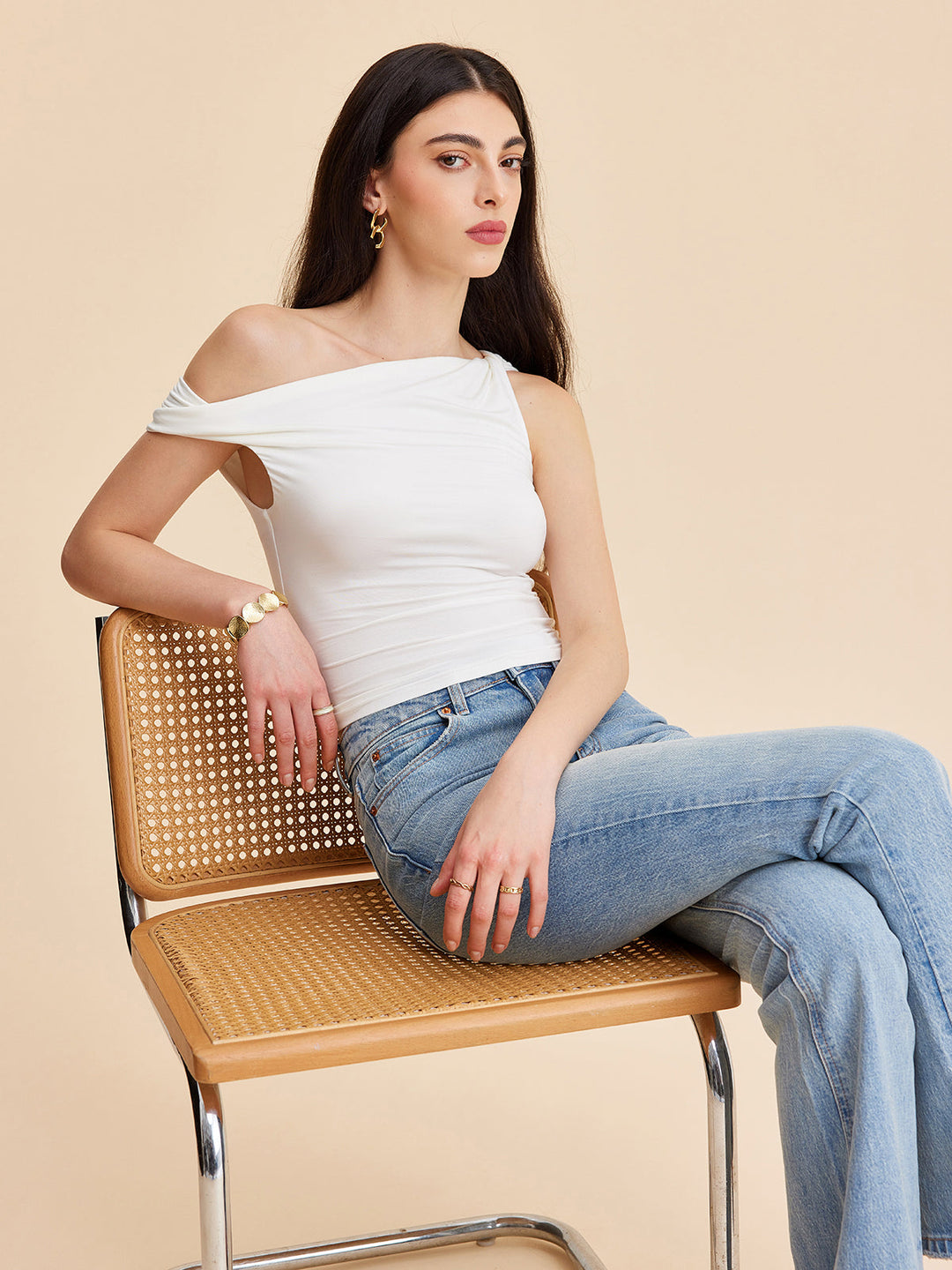 Haut asymétrique à une épaule