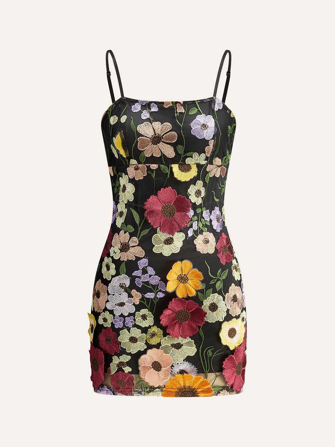 Robe Longue Fleurie Brodé Colorée