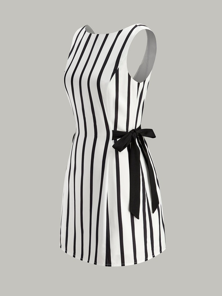 Robe à volants dos nu zippé des deux côtés