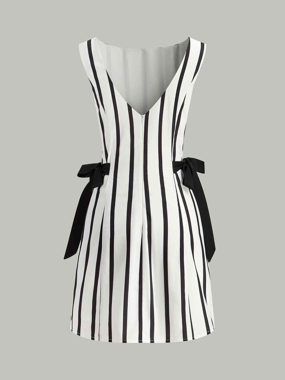 Robe à volants dos nu zippé des deux côtés