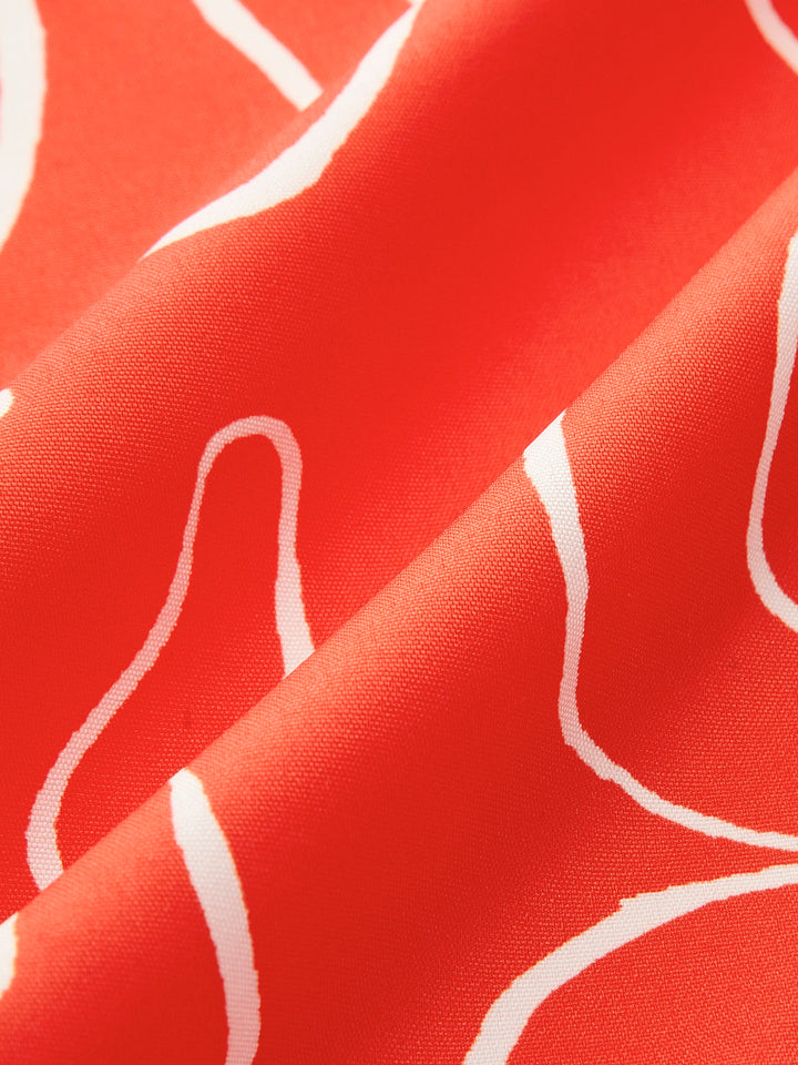 Robe Imprimée à Nouer dans le Dos