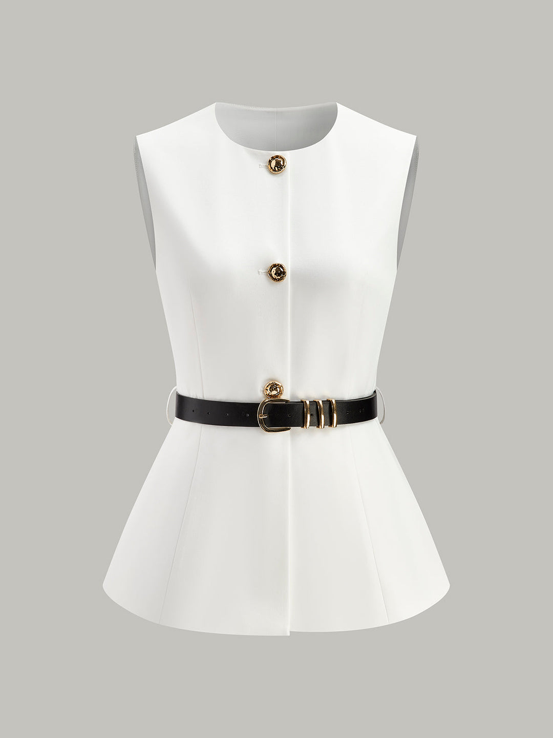 Haut Détail Poches Ceinture