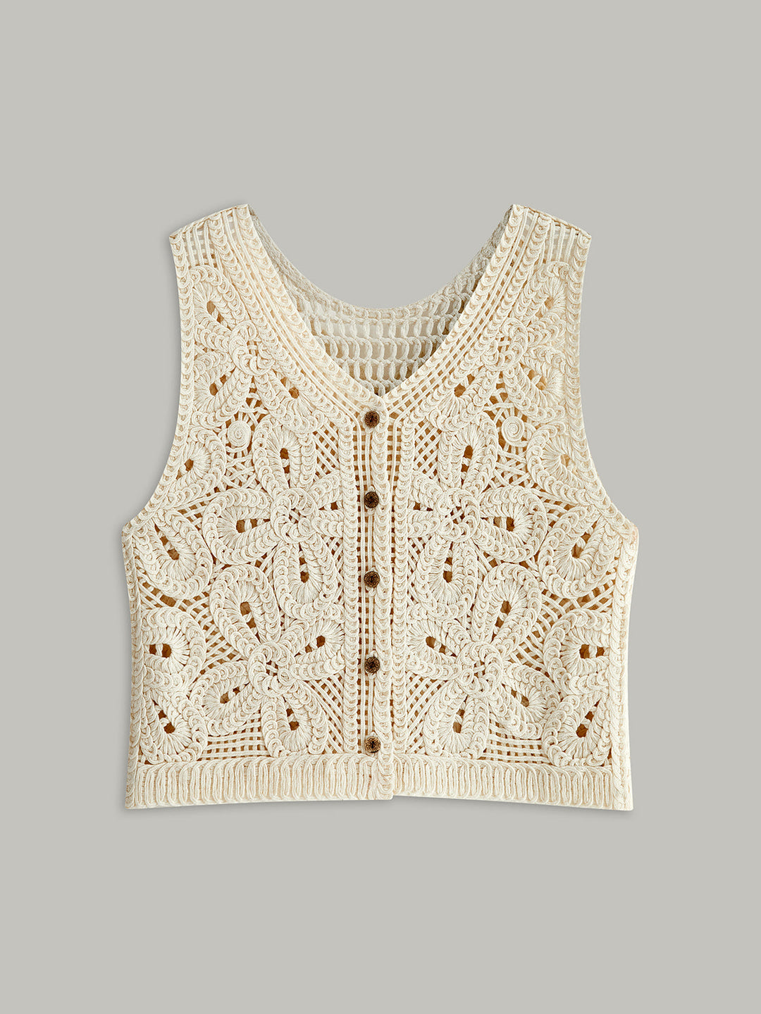 Gilet Boutonné au Crochet