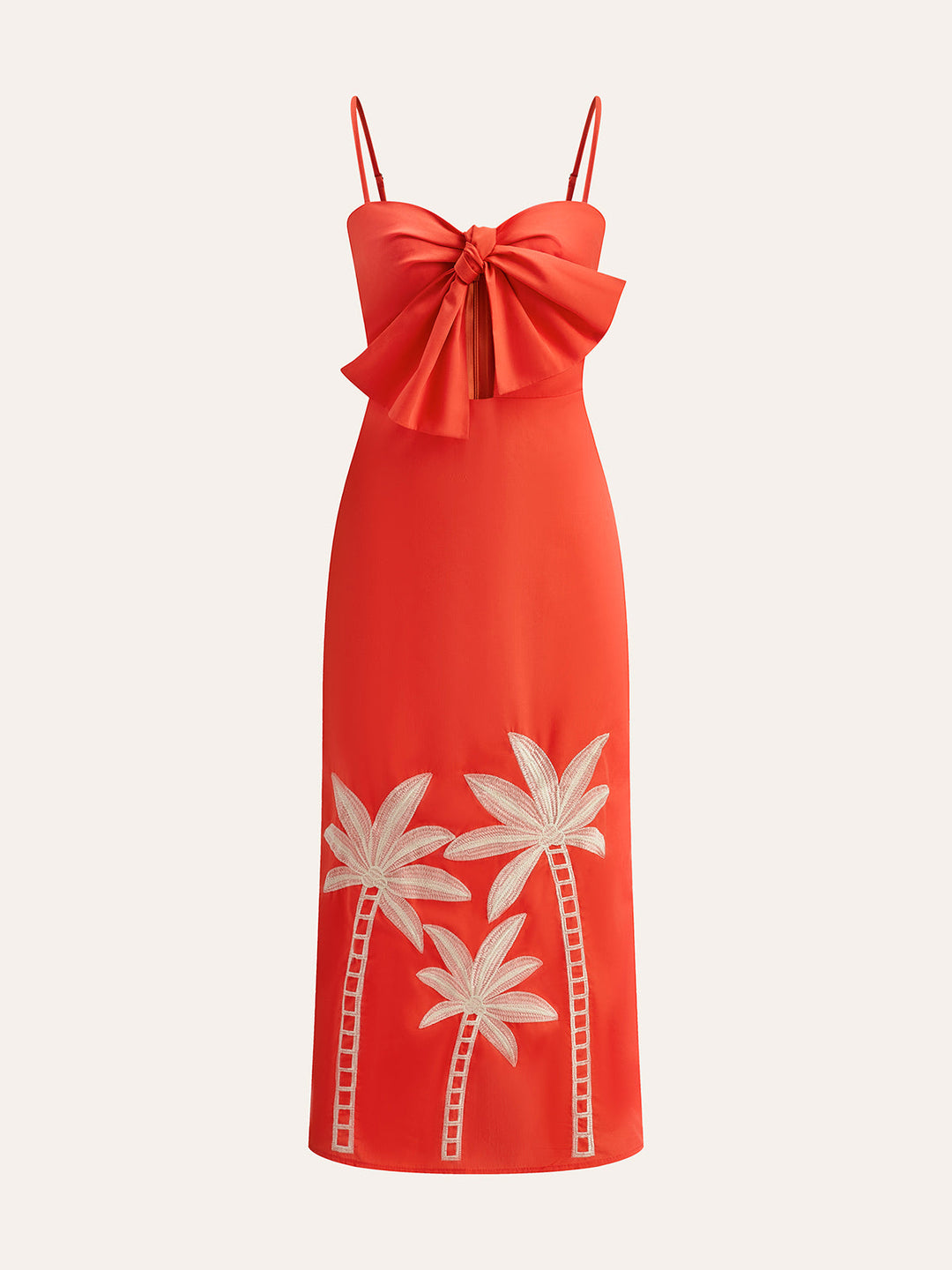 Robe Cami à Volants Brodée