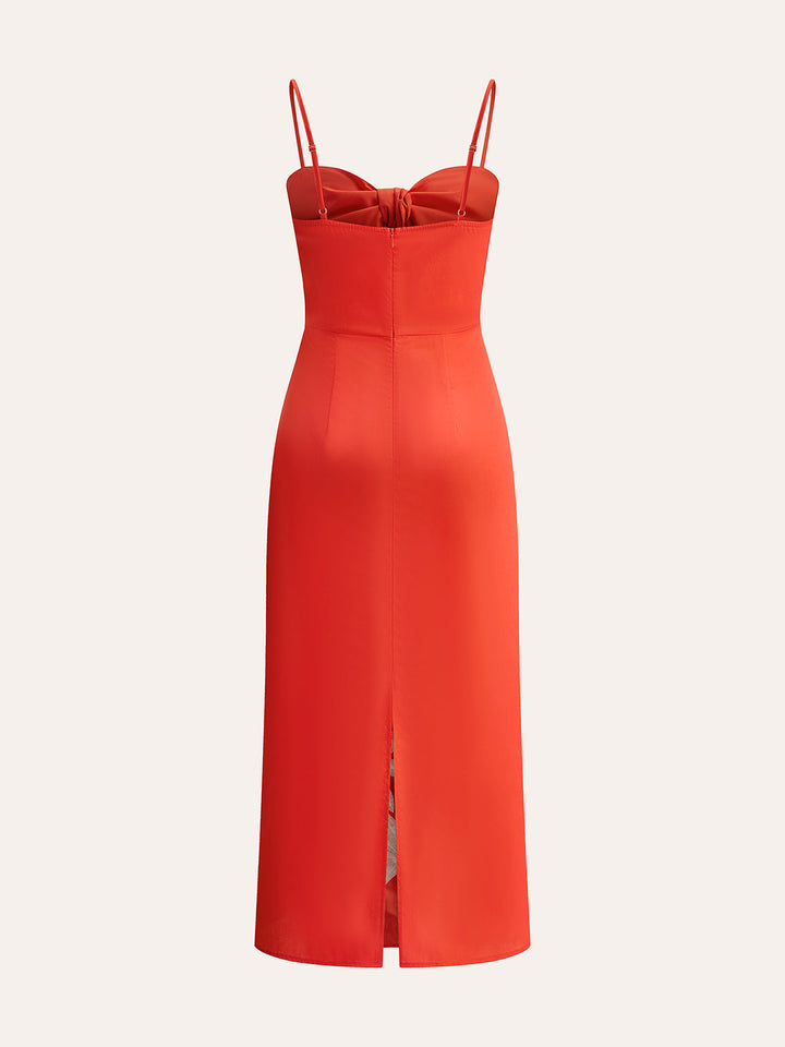 Robe Cami à Volants Brodée