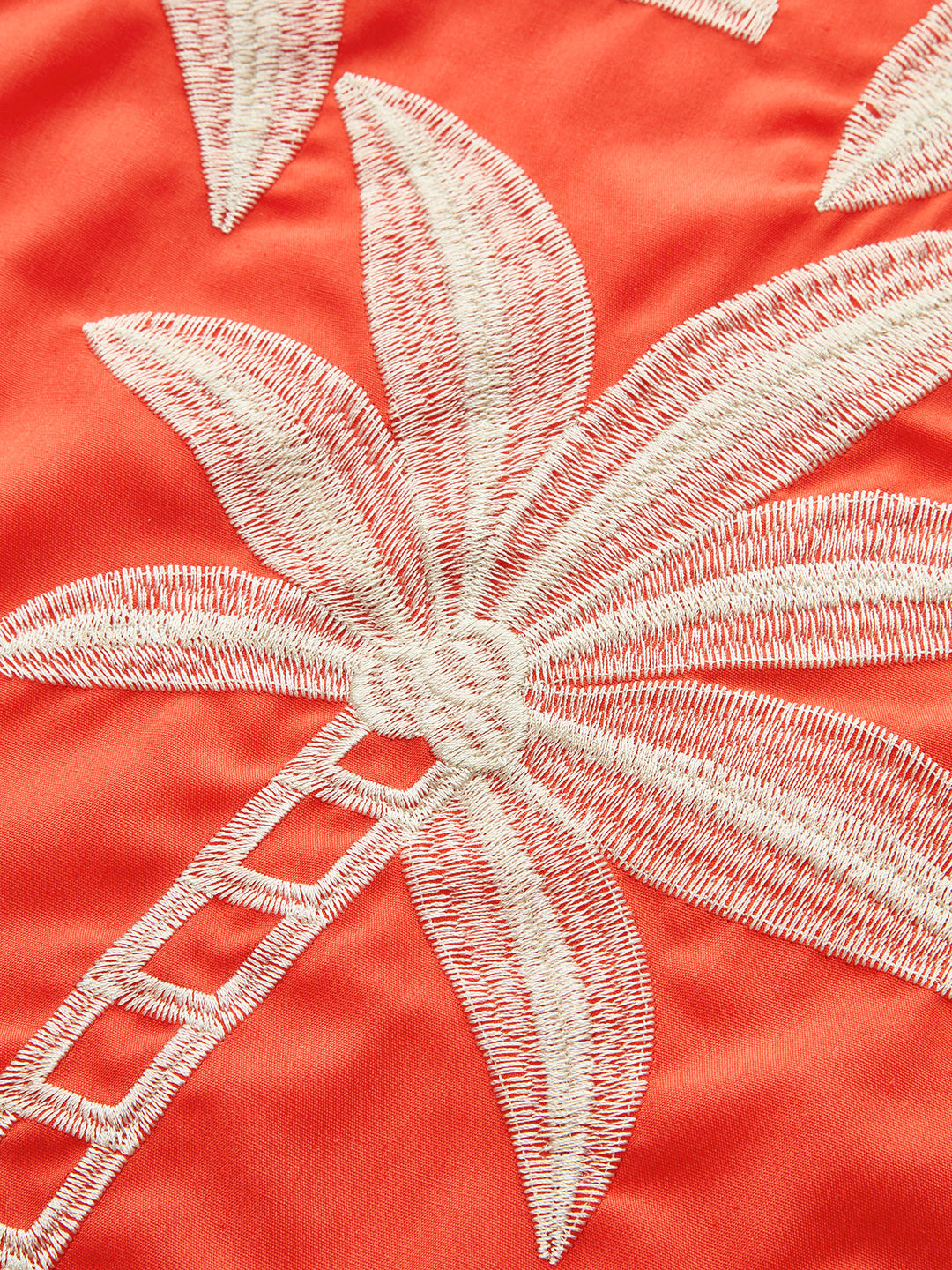 Robe Cami à Volants Brodée
