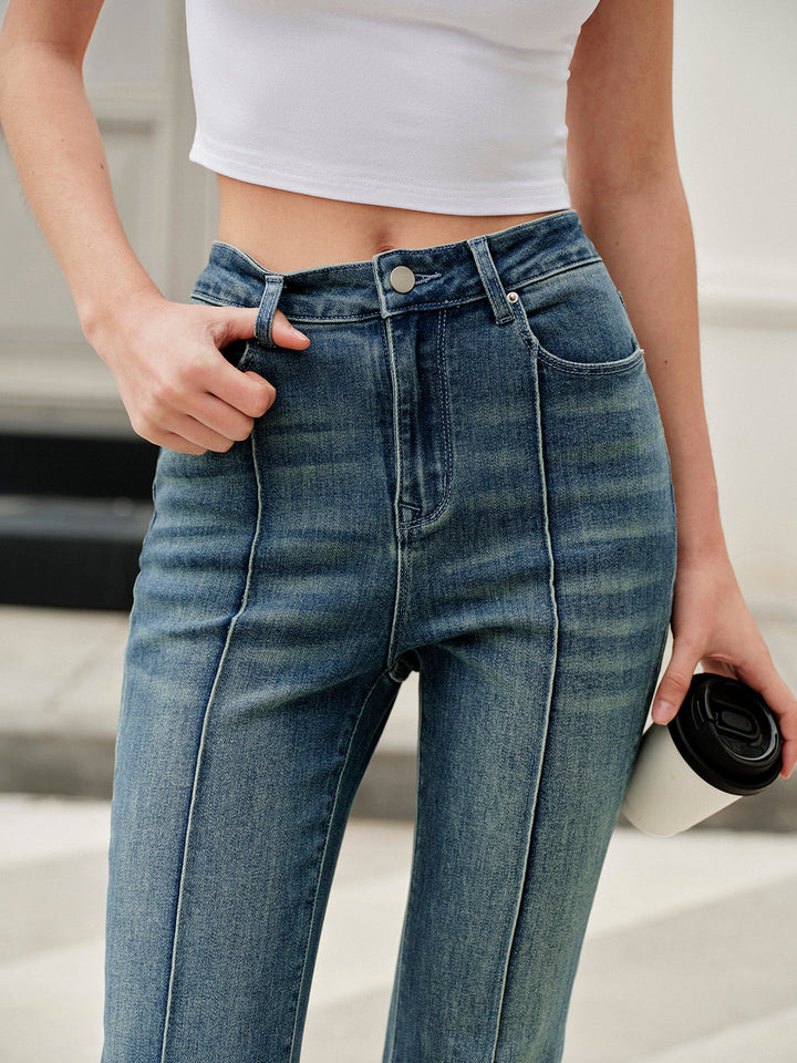 Jean Coupe Patte Large Taille Basse