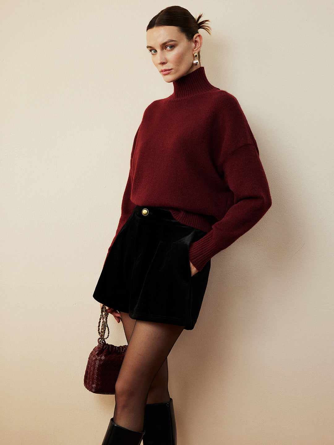 Shorts Confortables en Velours