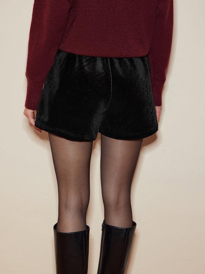 Shorts Confortables en Velours