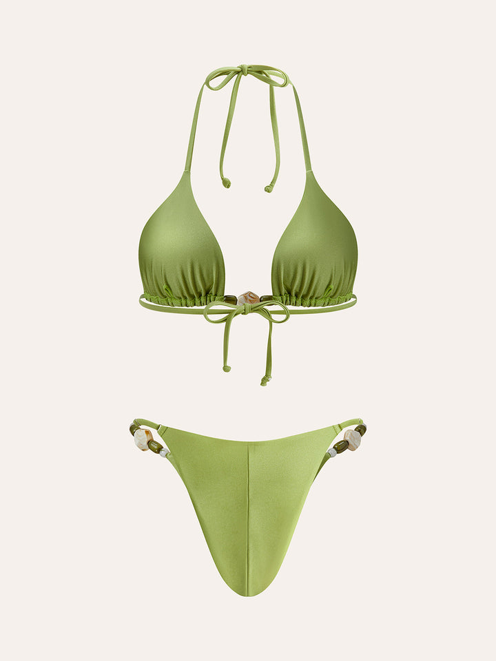 Ensemble Bikini à Volants et Bretelles