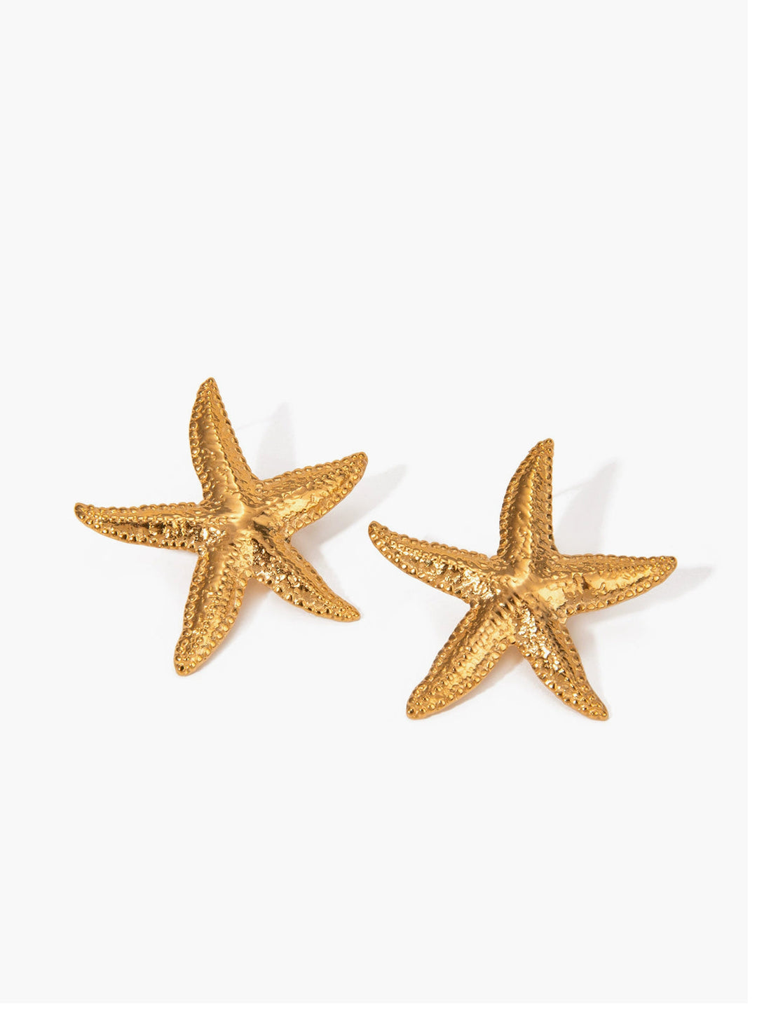 Boucles d'oreilles Étoile de Mer Dorées