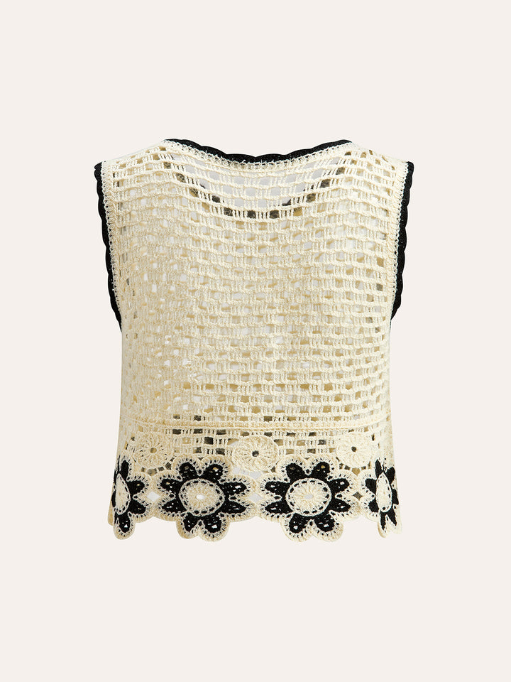 Haut Long Manches Crochet Avec Pantalon