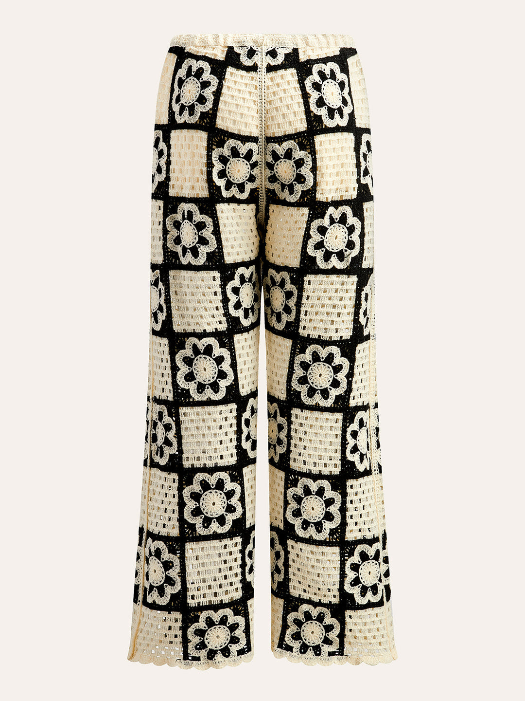 Haut Long Manches Crochet Avec Pantalon
