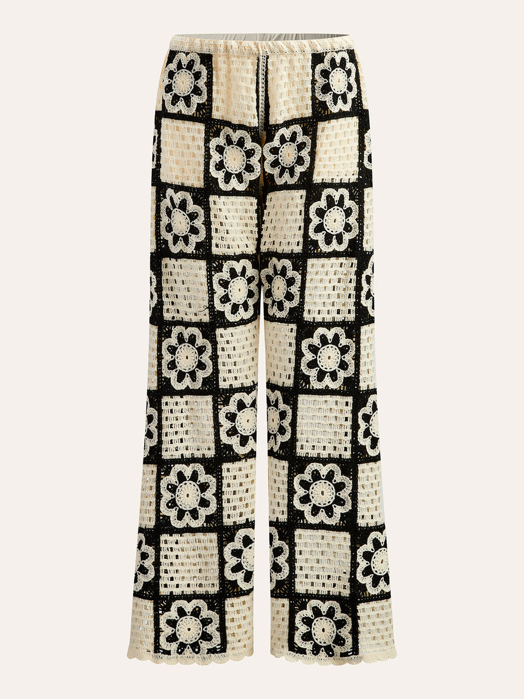 Haut Long Manches Crochet Avec Pantalon