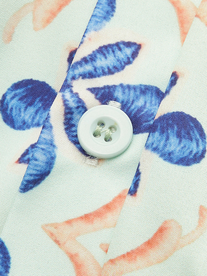 Combinaison à imprimé floral avec ceinture