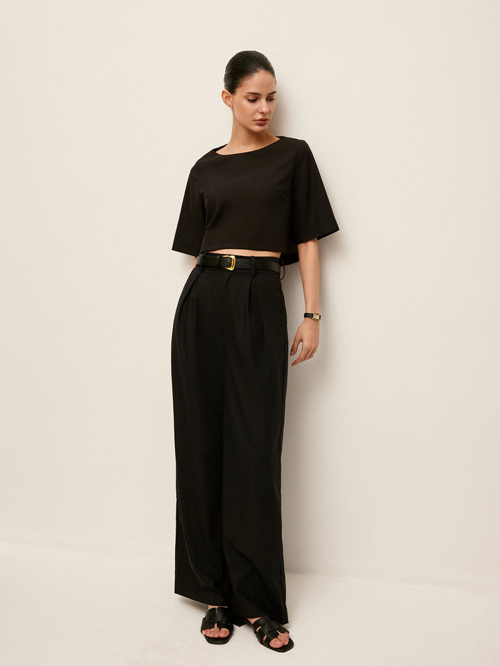 Ensemble Shorty Coton & Lin Avec Pantalon