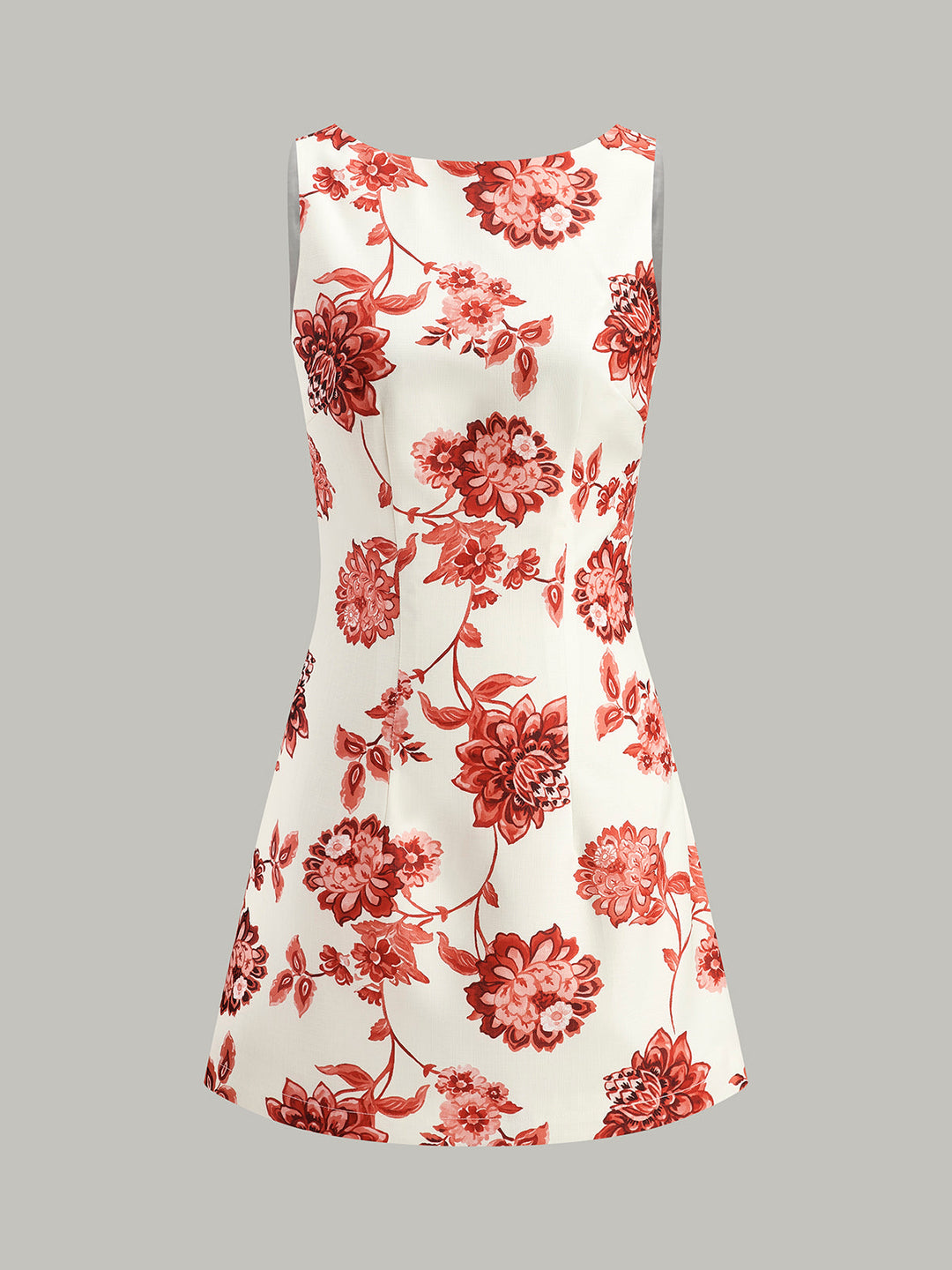 Robe A-Line Dos Nu Fleurie