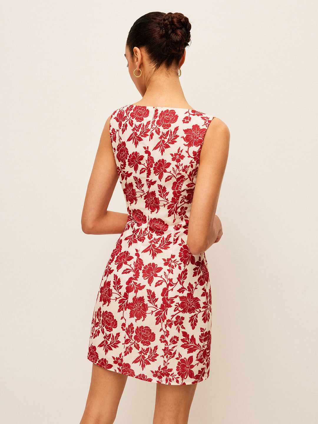 Robe Carrée à Col Carré Flora