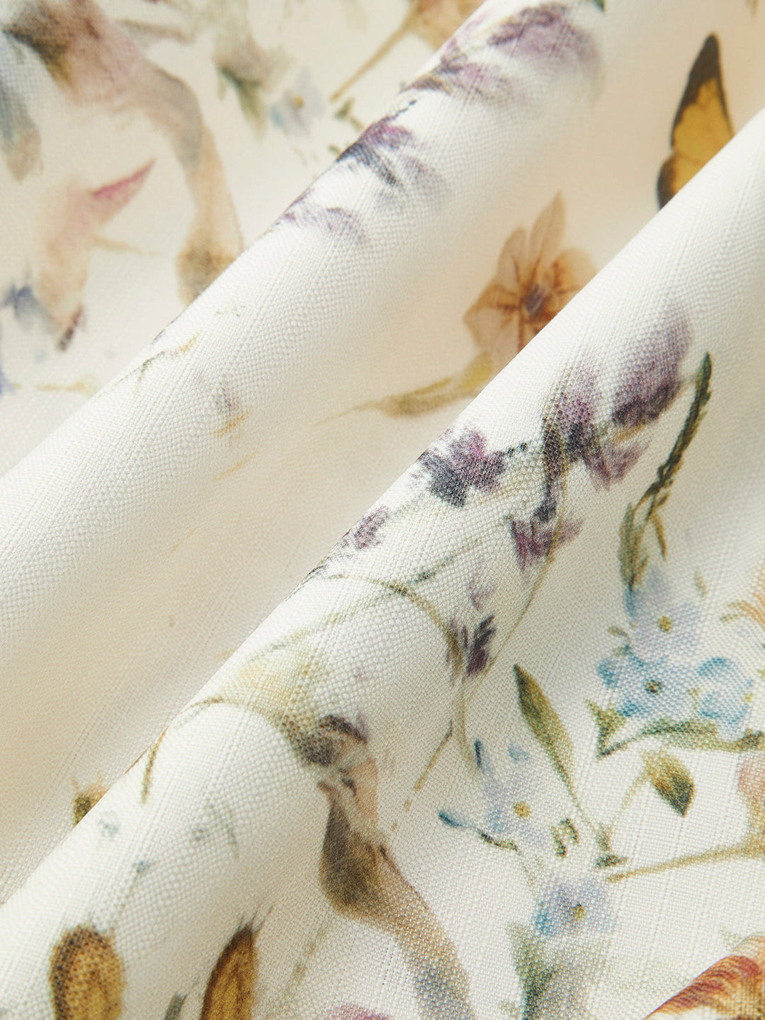 Robe Fleurie Ceinturée à Manches Ballons