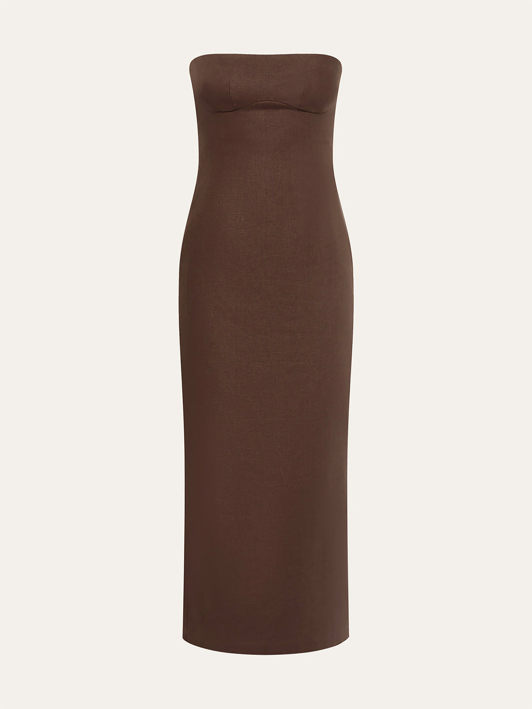 Robe Longue Sans Bretelles à Imprimé Floral