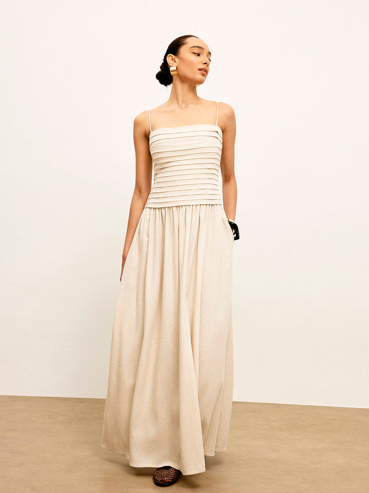 Robe Cami à Dos Annodé Ruché