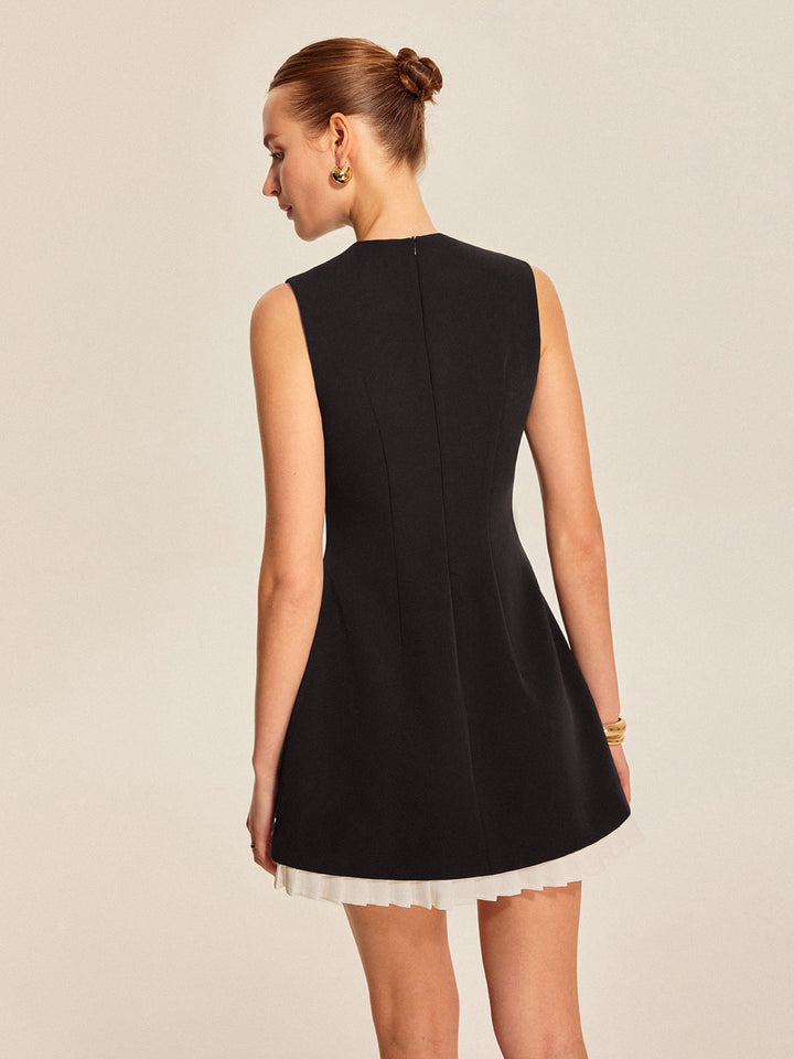 Robe à Volants avec Trou d'Enfilage et Détail de Lien