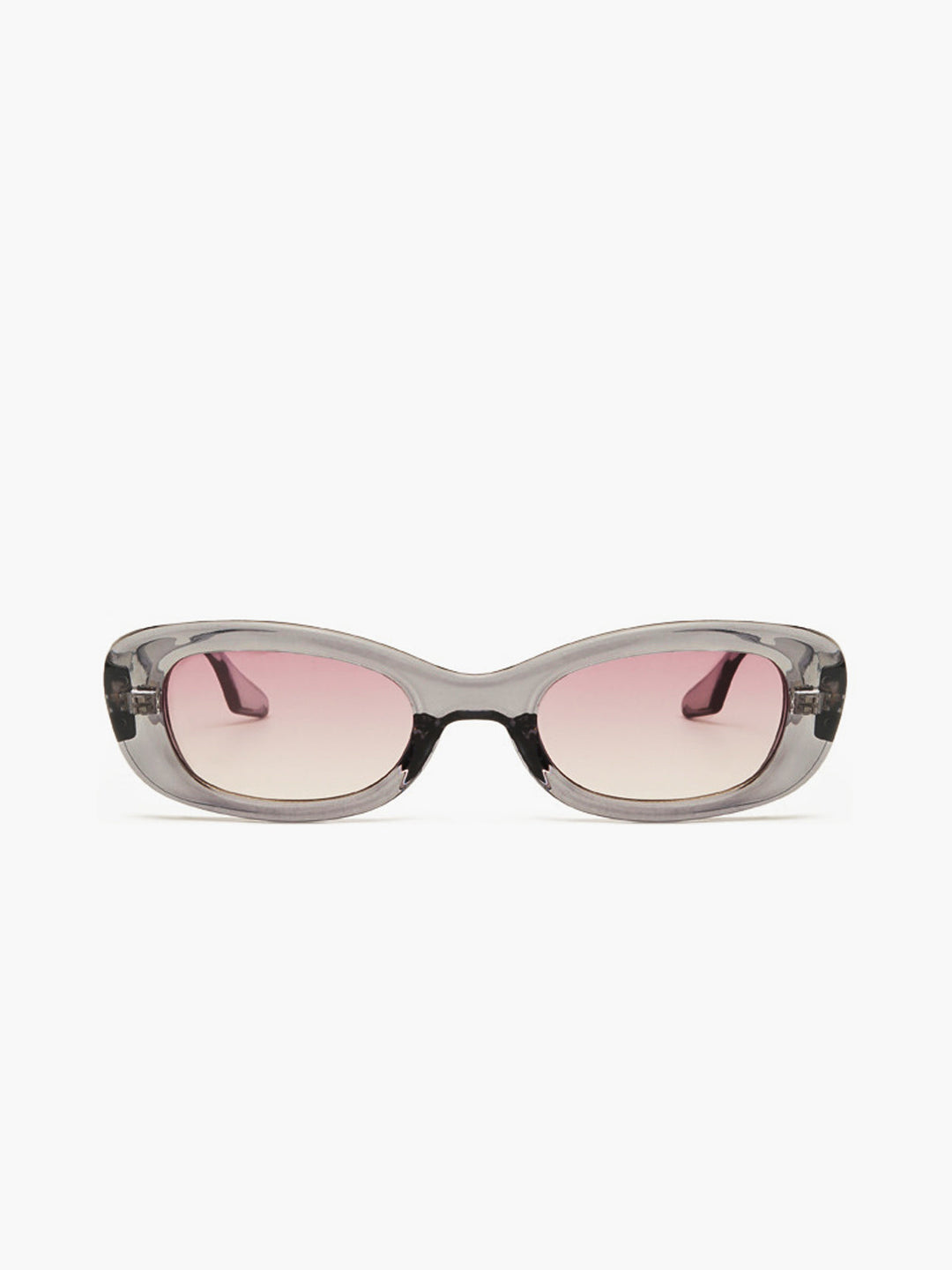 Lunettes de soleil à monture de couleur cristal